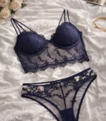 Saks Mavisi Kadın Bralet Takımı - Görsel 2